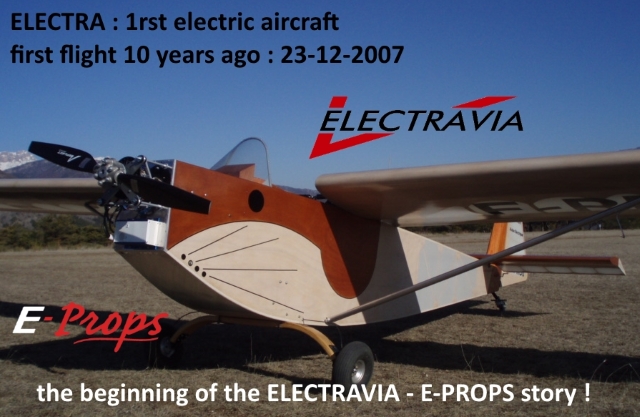 electra first flight 23-12-2007 electravia e-props