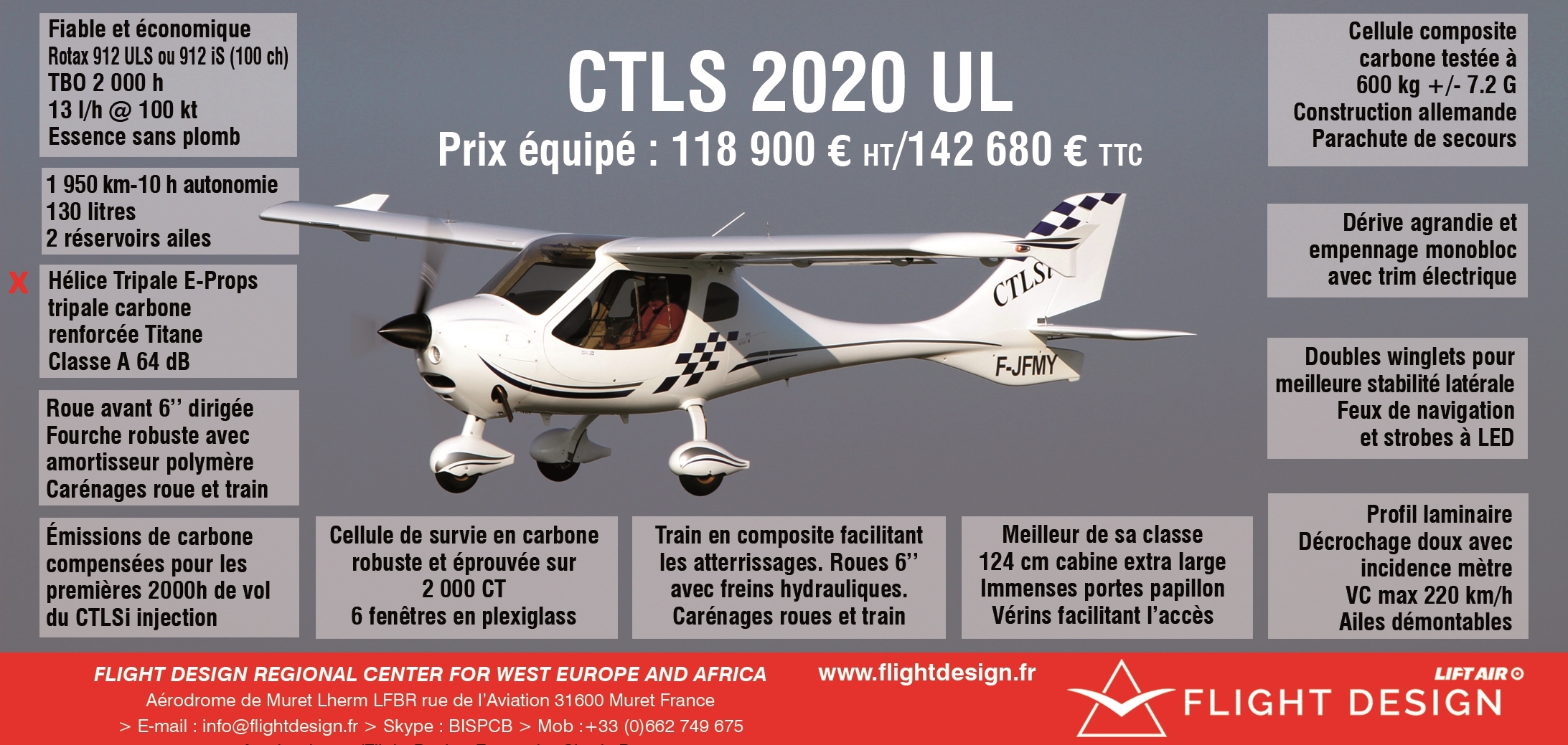 E Props For Flight Design Ctls Ul E Props Carbon Titanium Propellers For Aircraft Ultralights Paramotors